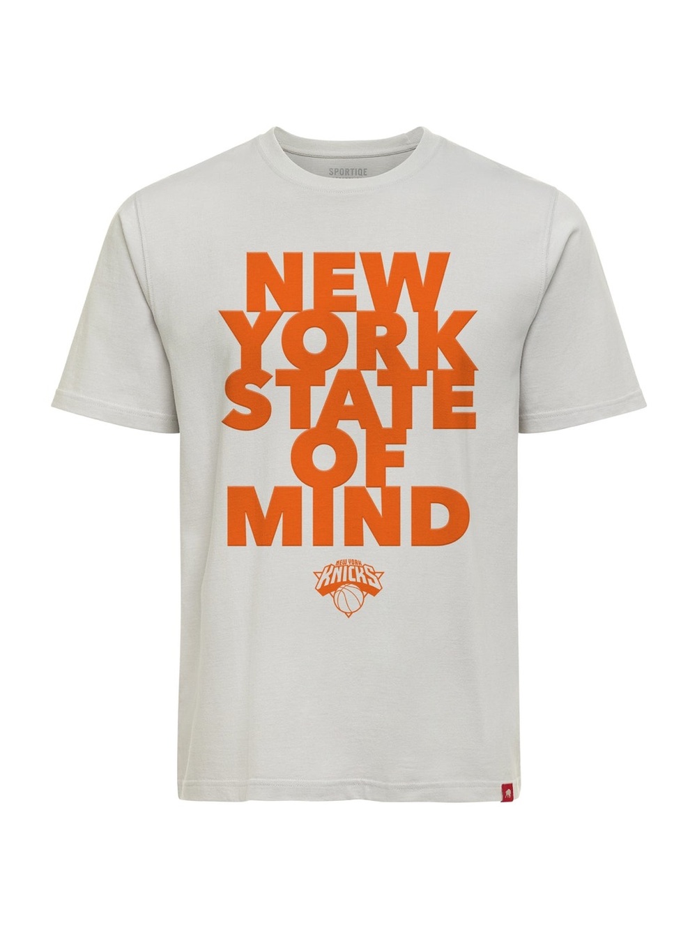 Graphic 'New York State of Mind' Knicks Short-Sleeve Tee - White/Orange